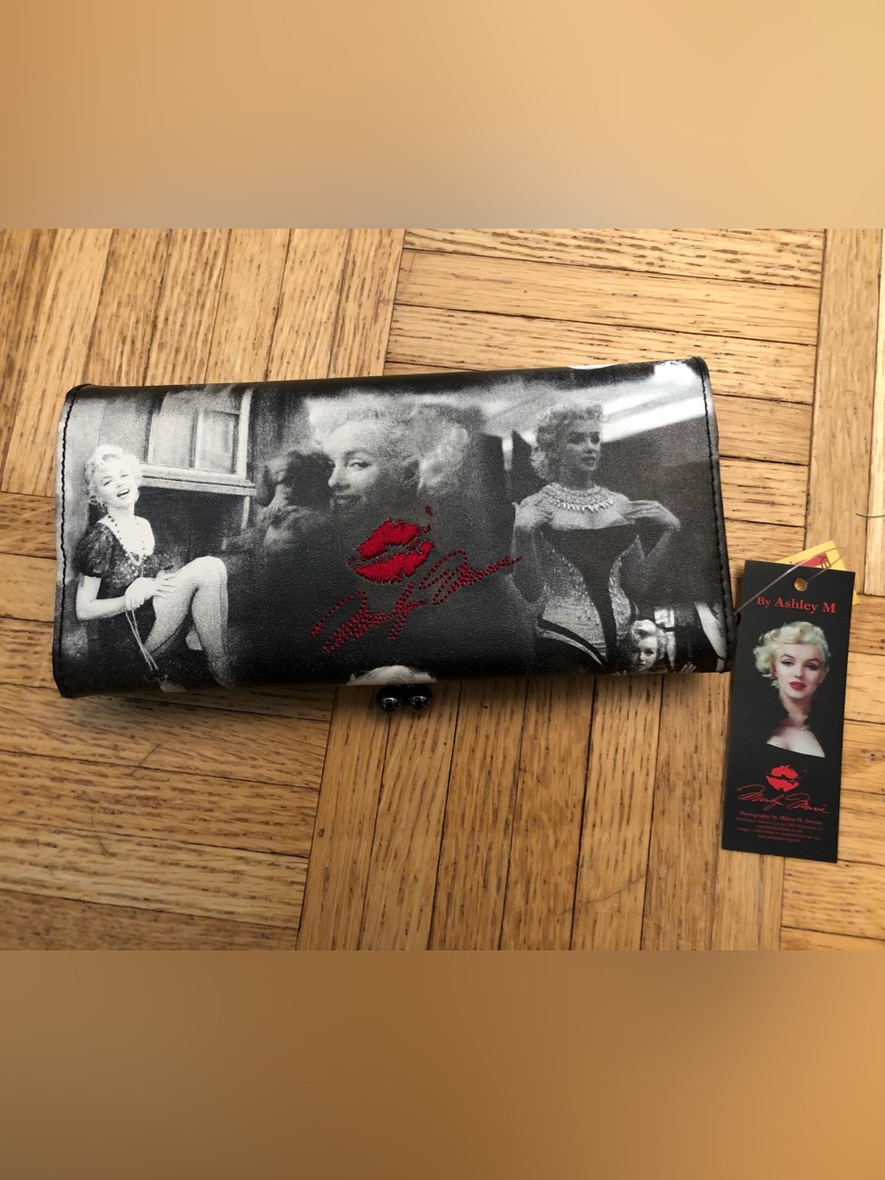 Marilyn Munroe Graphic Organizer Clutch Wallet by Ashely M New w/ Tags